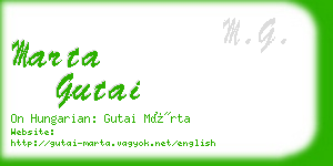 marta gutai business card
